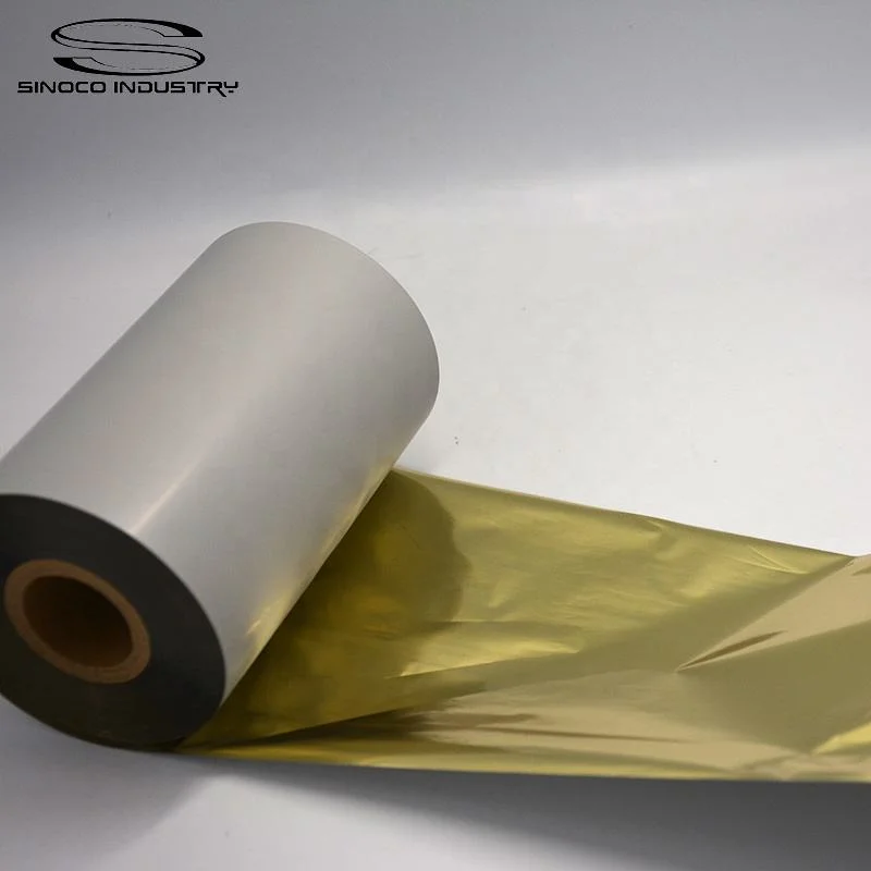 Metallic Color Thermal Transfer Ribbon Gold Shiny Metallic Gold