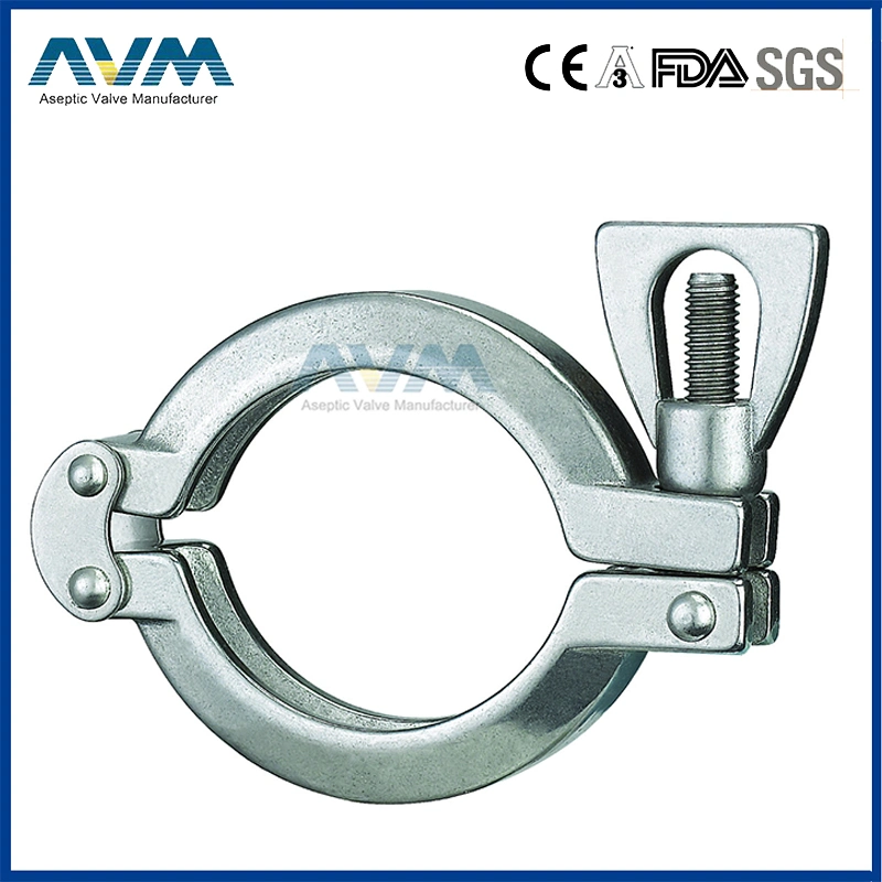 Sanitary Heavy Duty Single Pin Clamp 1/2"-12"