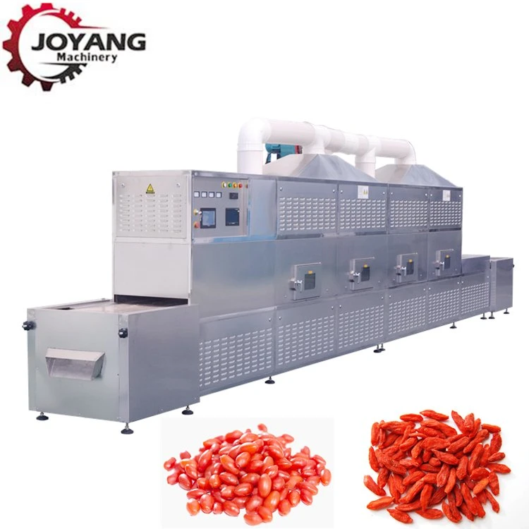 PLC Control Tunnel Microwave Low Temperature Sterilizing Microwave Drying Machine
