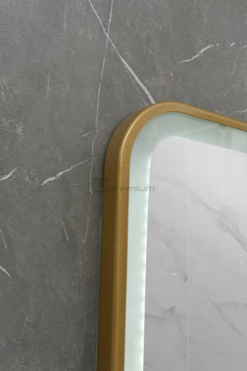 Wholesale/Supplier Luxury Home Decorative Smart Mirror Wholesale/Supplier LED Bathroom Backlit Wall Glass Vanity Mirror Ceramic Basin MDF Bathroom Furniture