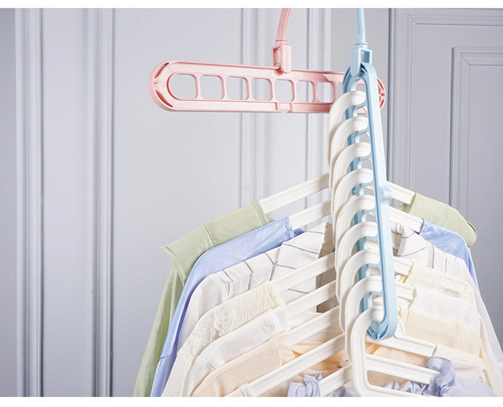 9 Holes 360 Rotating Wardrobe Clothes Magic Hanger