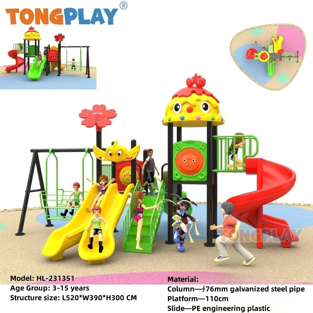 Tongplay Indoor or Outdoor Playground Facility Adventure Amusement Park for Kids