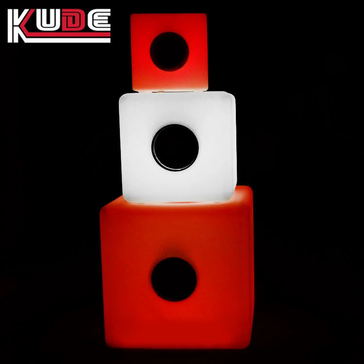 LED Illuminated Sound Sensitive Cube Bluetooth Design Glow in The Dark Bluetooth