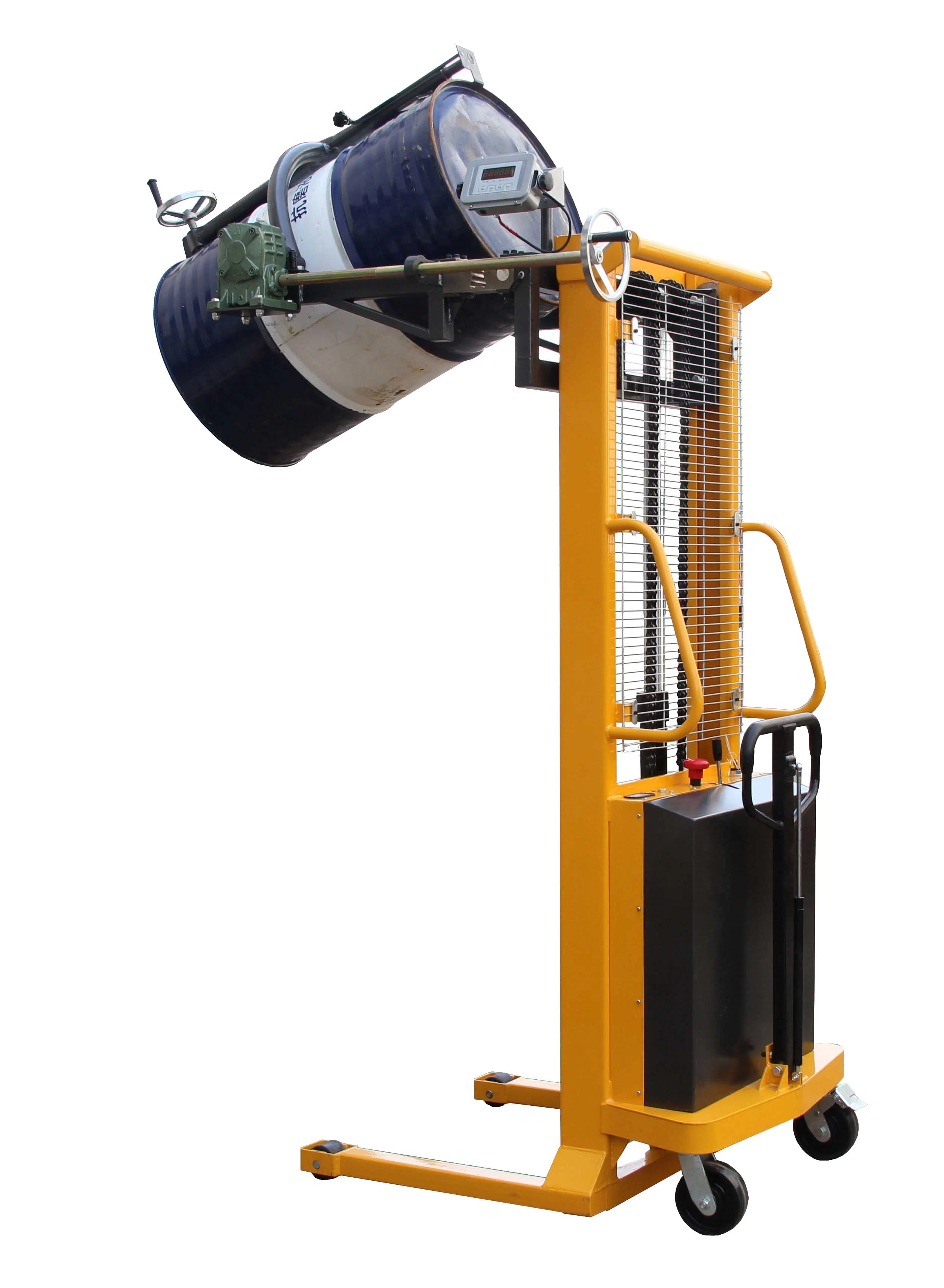 500kg Oil Electric Drum Stacker Pallet Hydraulic Drum Lift Ladder