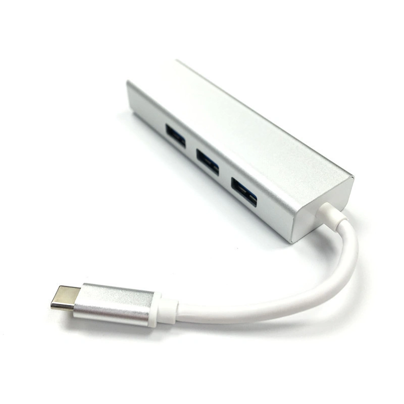 Gigabit Ethernet 3*USB3.0 4in1 Multi-Port Adapter Type-C Hub
