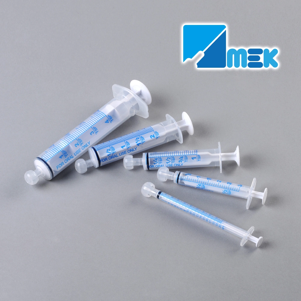 Disposable Oral Syringe for Feeding or Medicine Use Double Ring