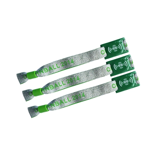 RFID Bracelet NFC Ticket NFC Fabric Wristband with PVC Card