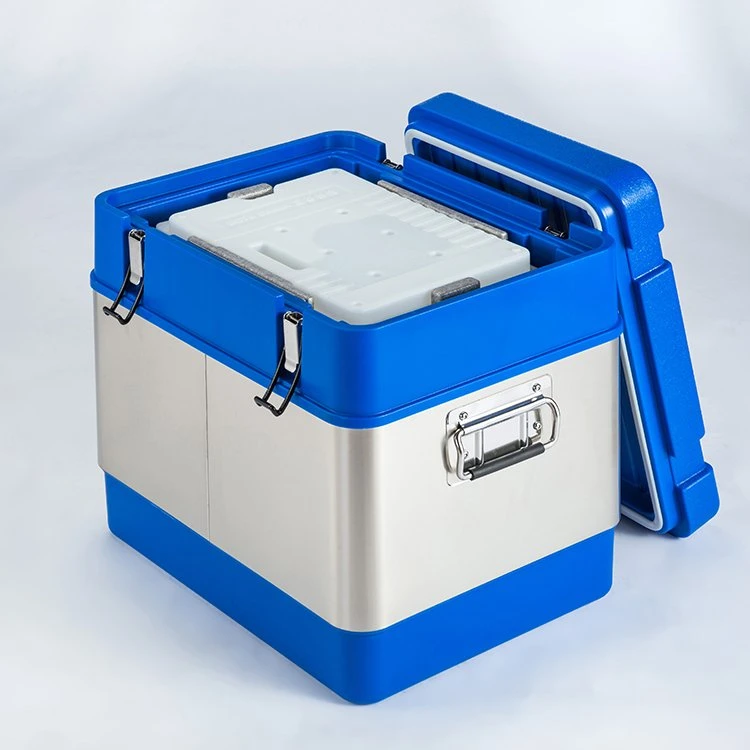 Paquete térmico de aislamiento Caja refrigerador médico vida fría 48~72hours para Transporte de la cadena de frío farmacéutica