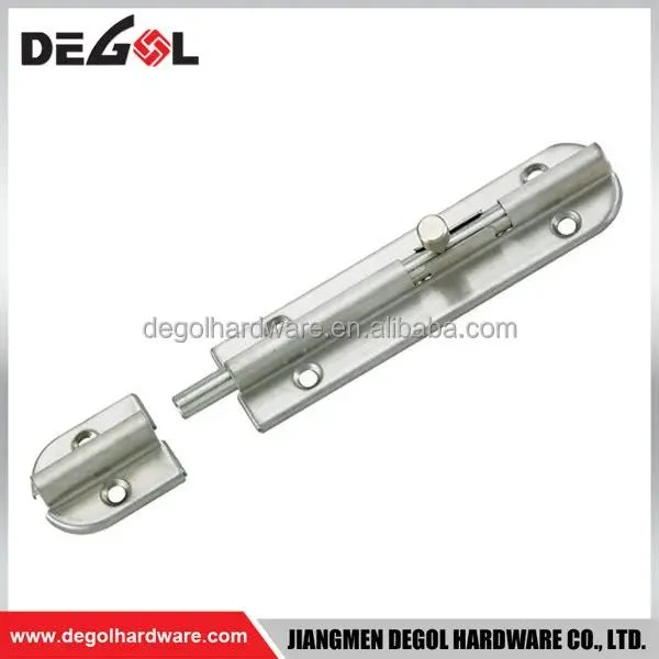 Barrel Bolt Door Lock Stainless Steel Window Safety Keyhole Heavy Door Chain