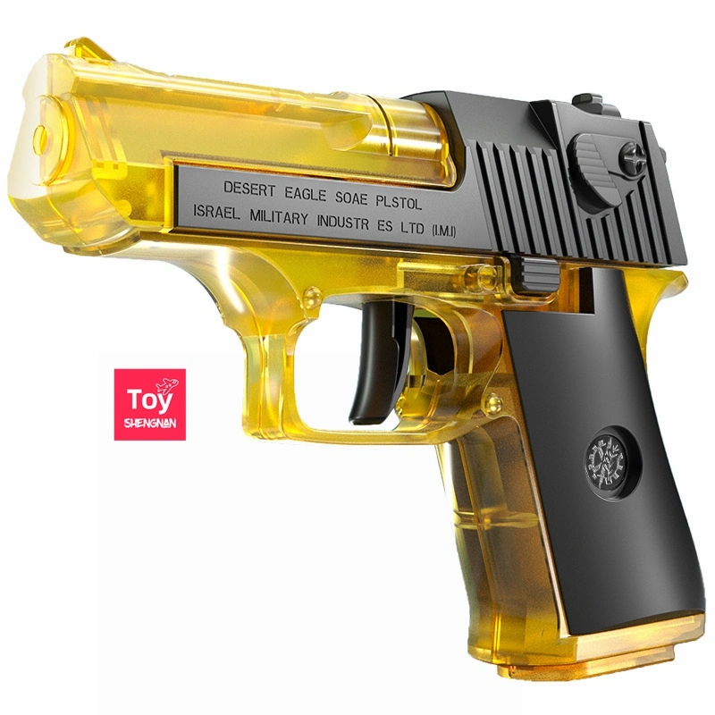 Golden Desert Eagle Hand-Fired Water Gun Linkage Back to The Chamber Children's Water Gun Boy Playing with Water Toys.