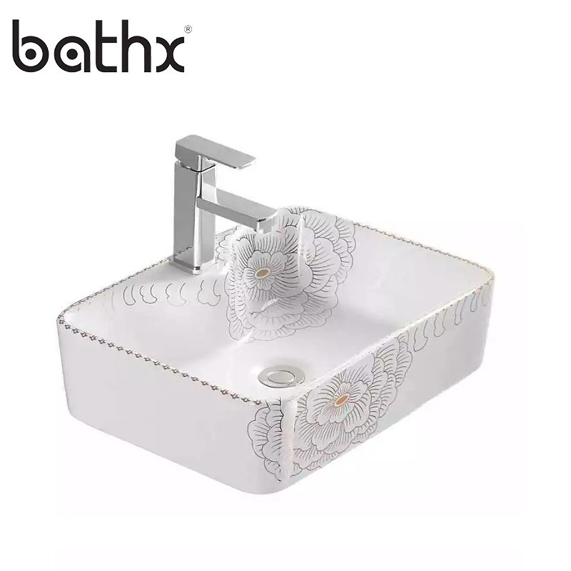 Beliebte Design Sanitär Badezimmer Lavabo Wash Hand Eitelkeit Keramik Künstlerische Becken