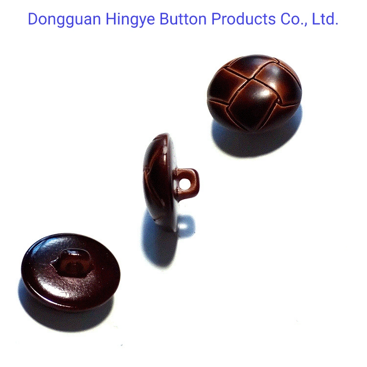 Plastic ABS Football Shape imitation Leather Foot Shank Button