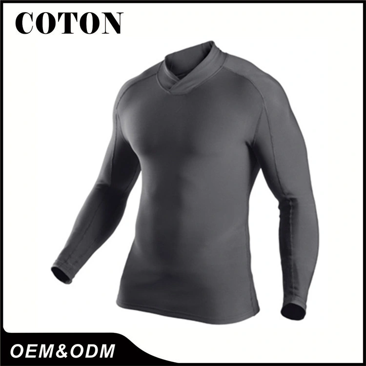 Custom Gym Wear Men Spandex Fitness Wear Slimming Fit Compression Shirt