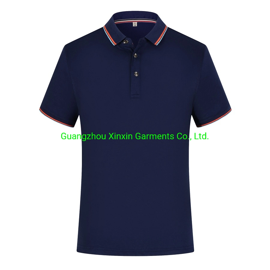 Wholesale/Supplier High quality/High cost performance  Customized Cotton Pique with Embroidery Logo Custom Placket Men Short Sleeves Polo Shirt (6800A)