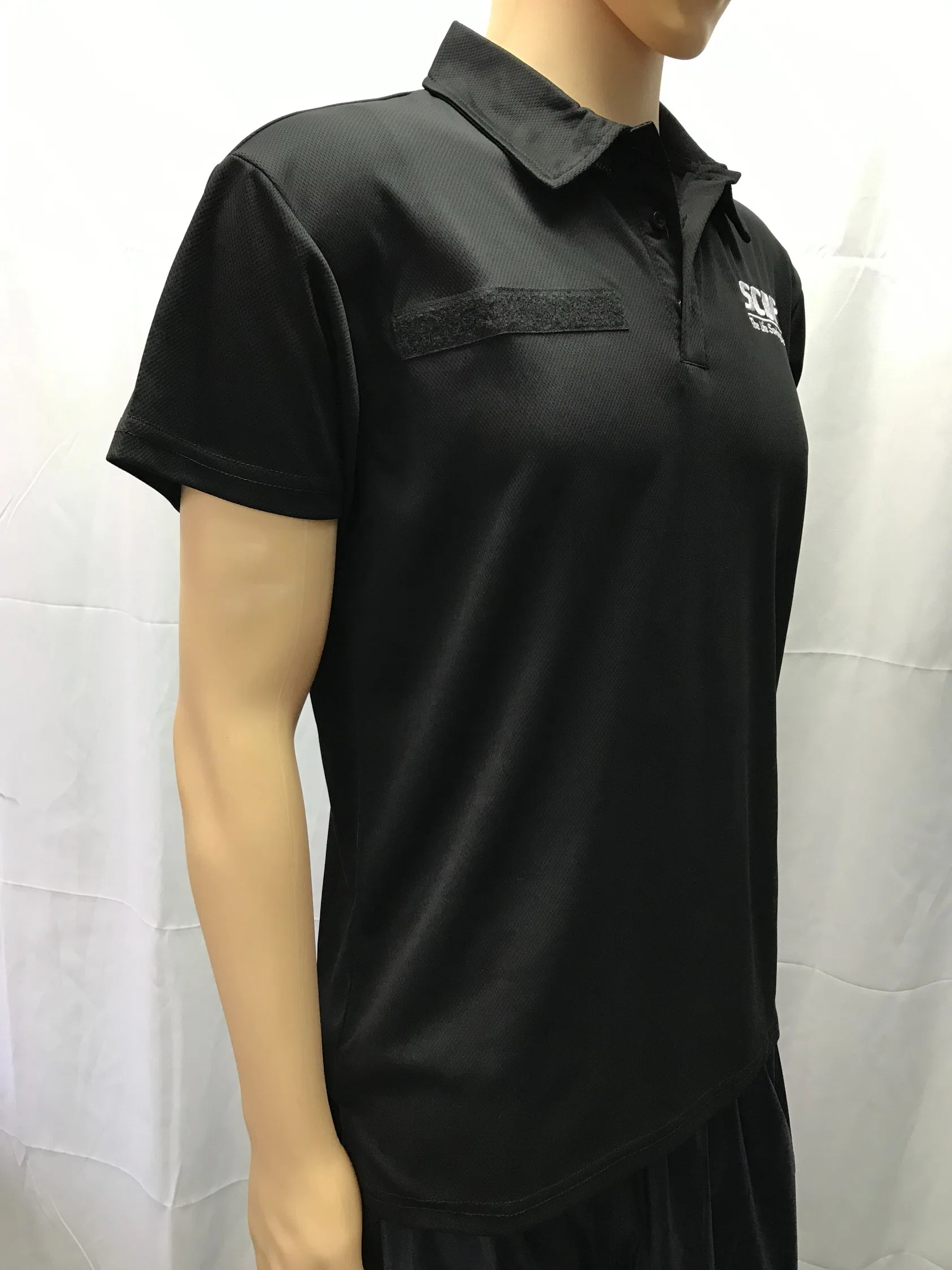 Custom Black Tee Shirts with Short Sleeve & Embroidery Logo