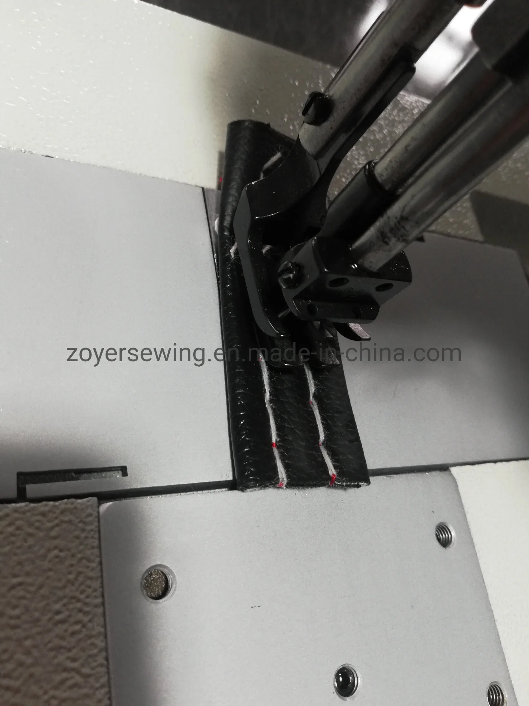 Zy4420-L46 Long Arm Double Needle Compound Feed Lockstitch Sewing Machine Walking Foot