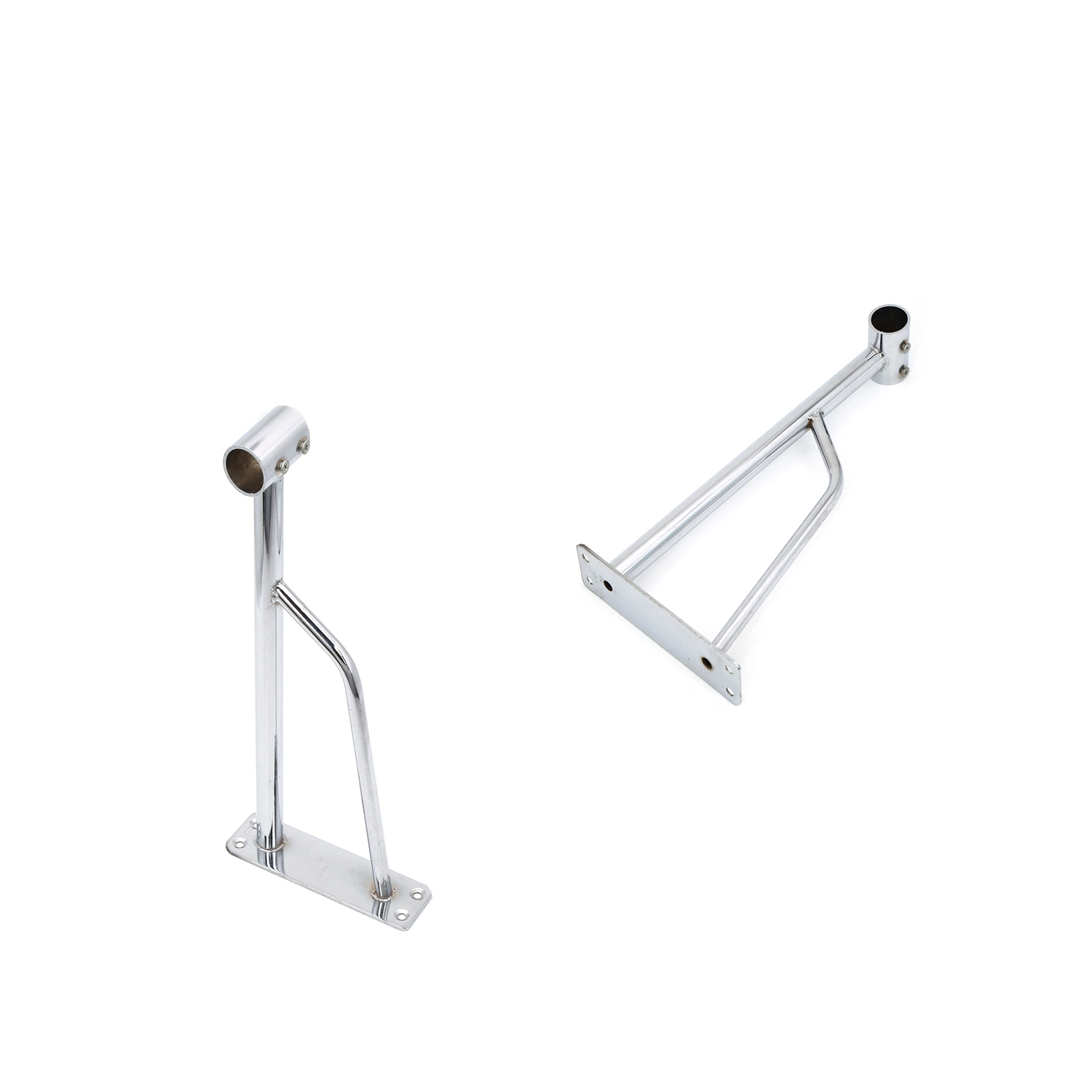 Cromado tubo de 32mm montado en la pared ropa Rail Rack colgar prendas de vestir