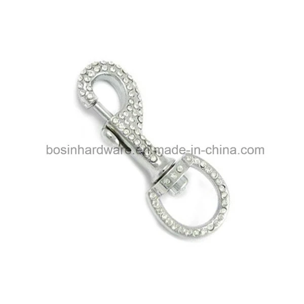 Metal Rhinestone Swivel Snap Hook for Bag & Dog