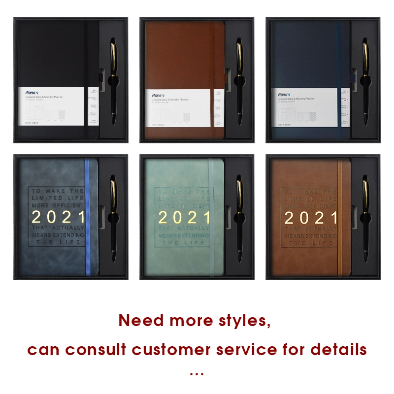 Luxury Business Notebook Gifts Items Planner Pen Sets Personalized Corporate Diary