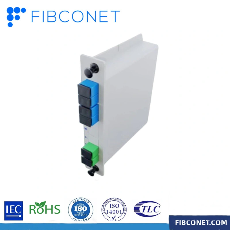 FTTH Lichtwellenleiter 2*4 Kassettenart SC/LC APC/UPC-Steckverbinder SPS Splitter Spleiß