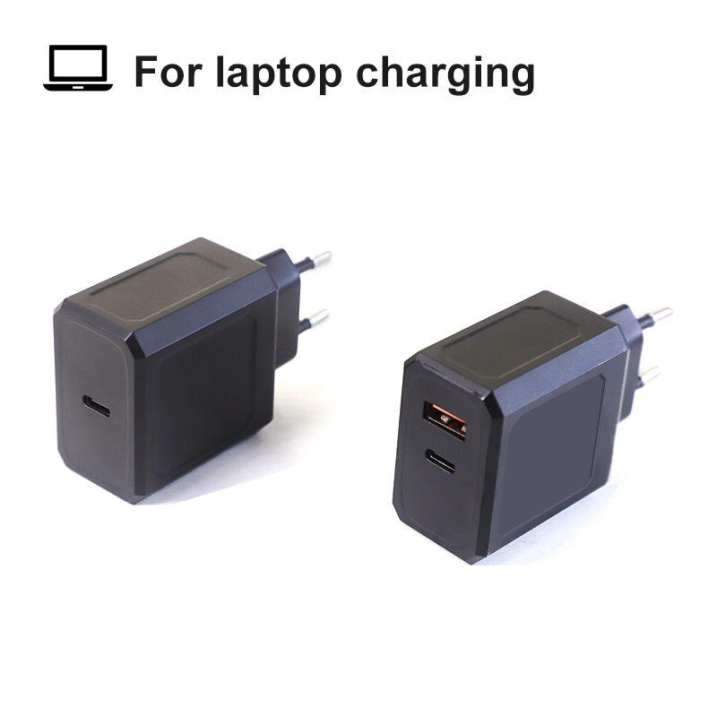 Certificat CE FCC RoHS de haute qualité Véritable chargeur rapide GaN de 65W USB-C QC Pd à basse température sûr avec une longue période de garantie pour ordinateur portable/tablette/téléphone.