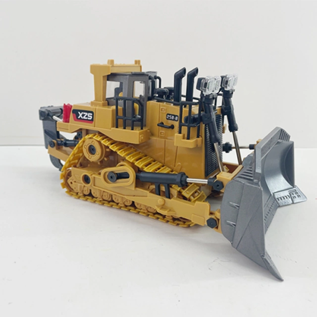 Remote Control Car 1: 24 Scale Diecast Truck Alloy Models Bulldozer Vehicle Construction Vehicle Model Engineering Car Toy Boy Gift (Bulldozer)