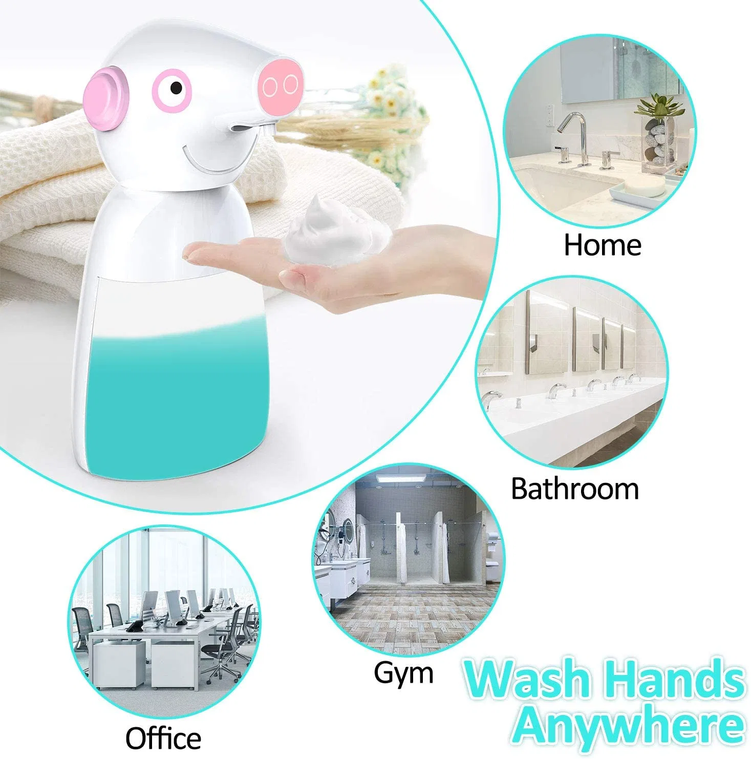 Business Merchandising Custom Promotional Gift Automatic Soap Dispenser Touchless Sensor