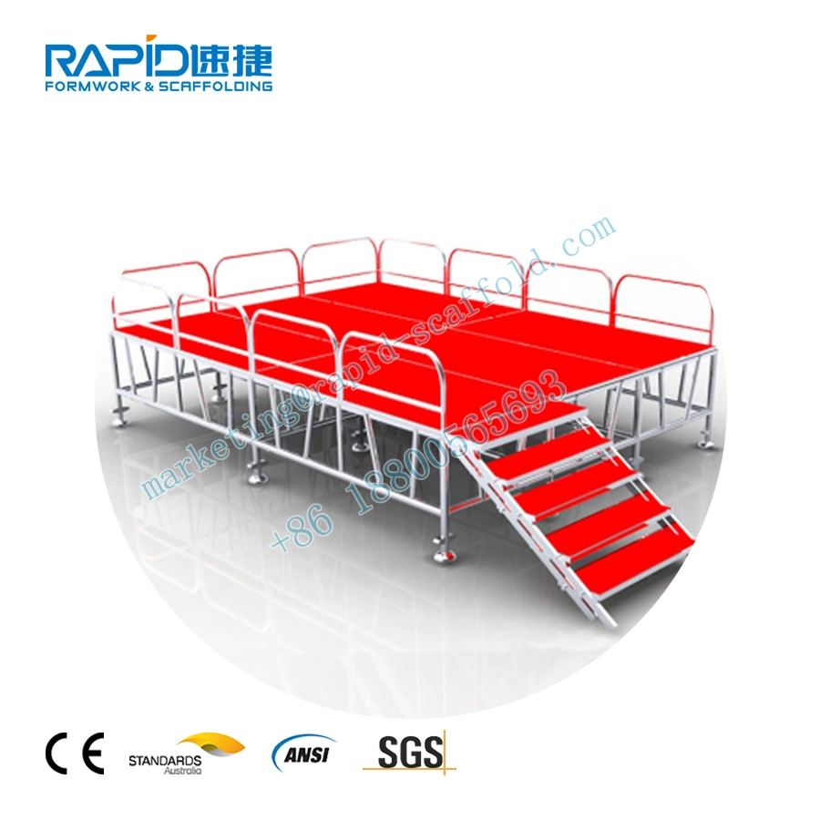 Aluminum Event Moving Folding Platform Decoration Wedding Mobile Portable Stage