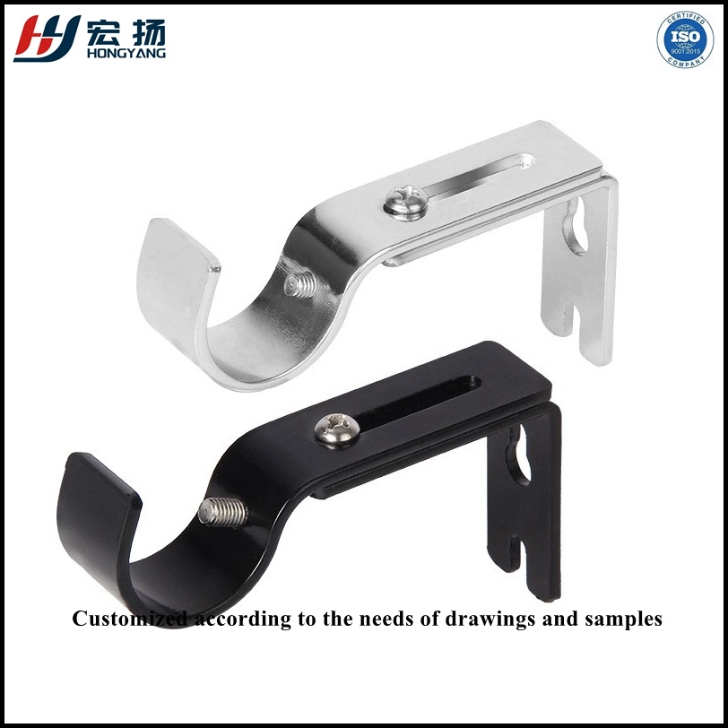 Hardware Accessories Single Curtain Rod Bracket 16mm 25mm Curtain Tubes Bracket