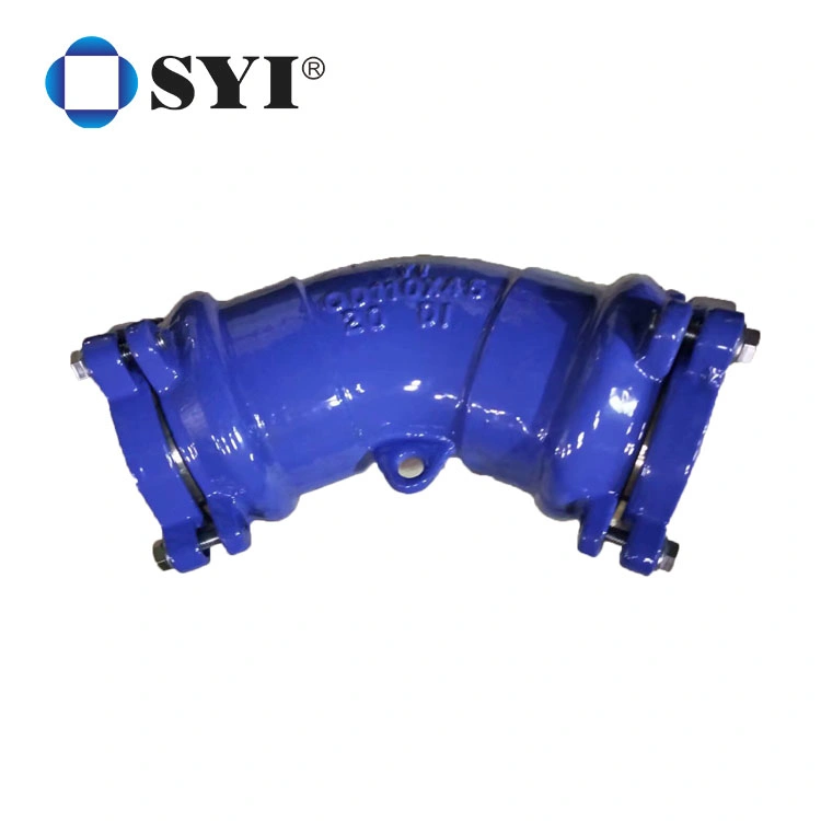 Water or Sewerage Pipeline Projects 90 Degree Elbow Ductile Cast Iron Industrial Pipe Fittings for PE Pipes