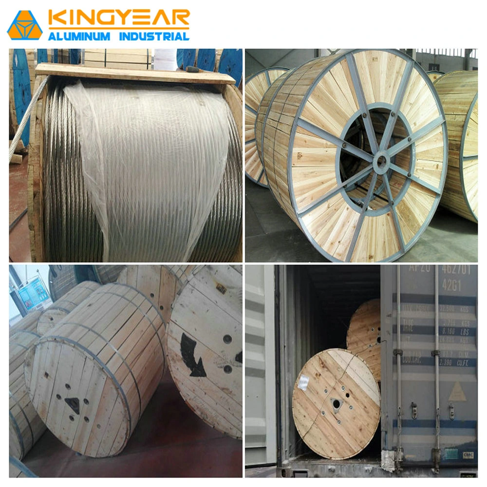 Galvanized Steel Core Aluminum Hda/ACSR Conductor 100mm2 Dog Hare Hyena BS 215