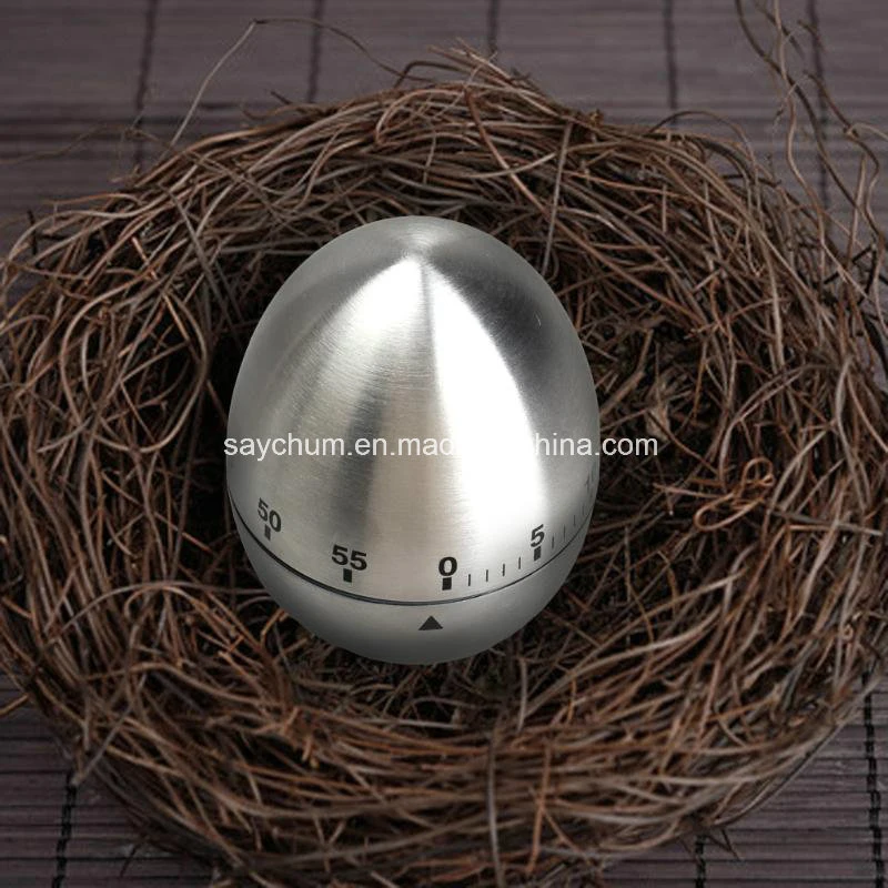 Mechanical Dial Cooking Kitchen Timer Alarm 60 Minutes Stainless Steel Kitchen Cooking Tools Kitchen Egg Timer