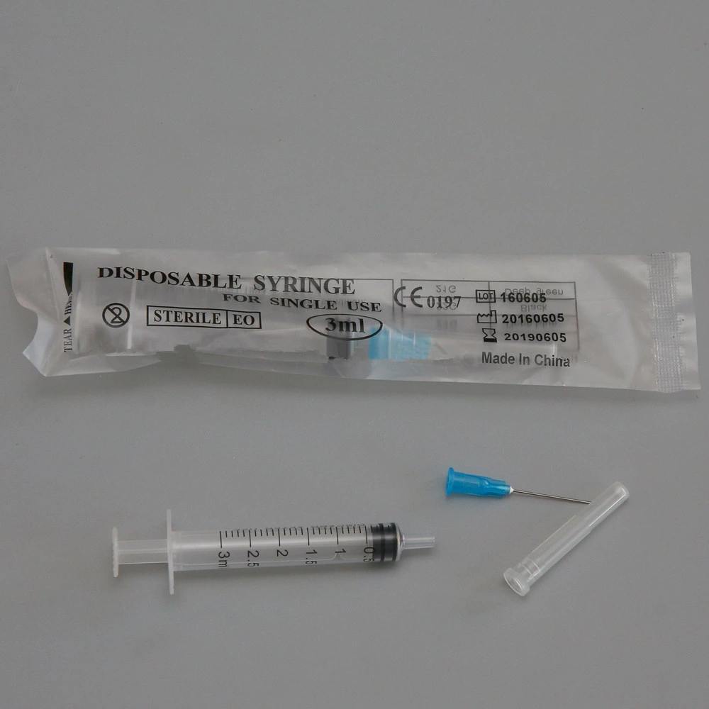 3cc Medical Disposable Syringe with Luer Lock Tip Factory