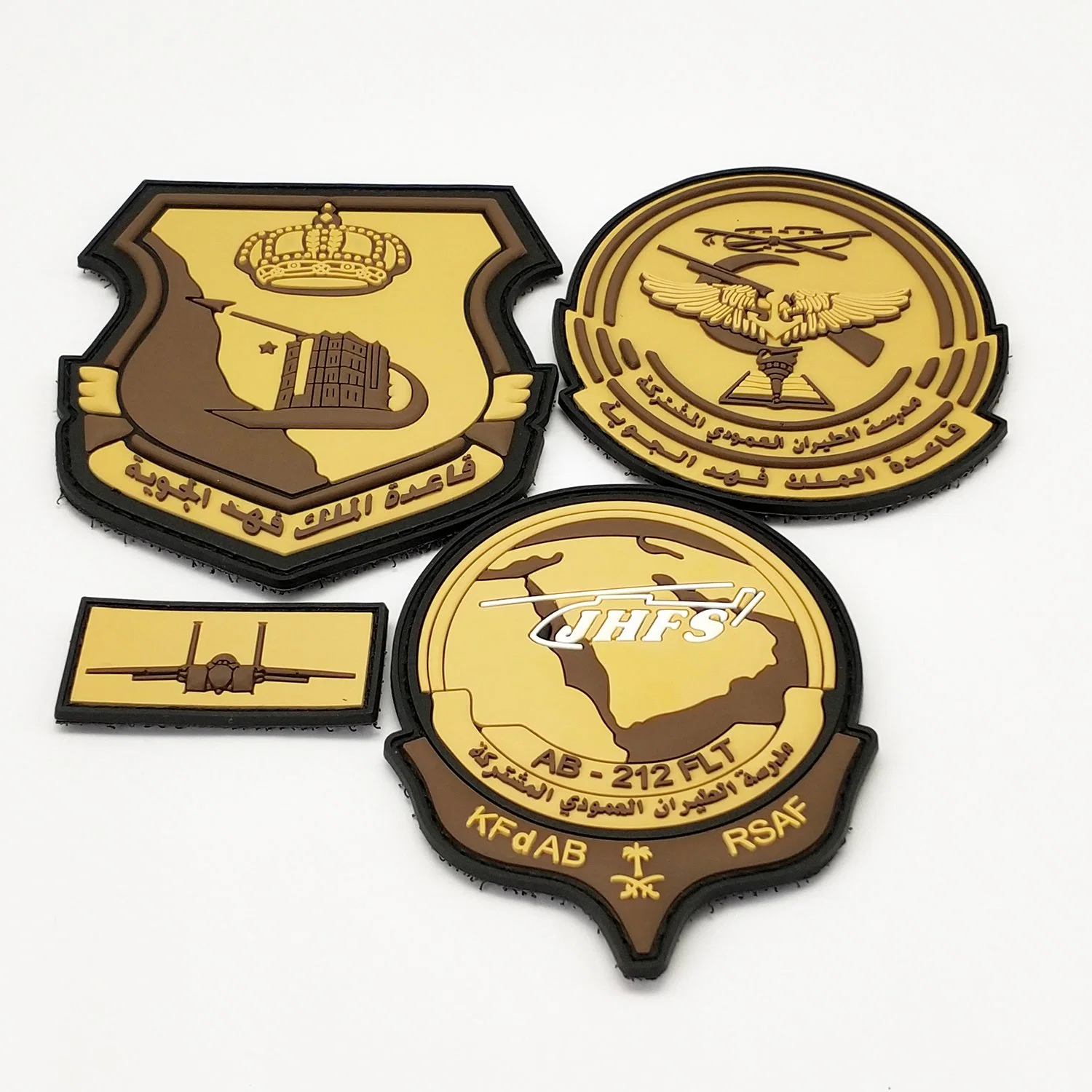 Custom Kuwait PVC Patches Garment Accessories Rubber Patches Shoes Badges in China Factory