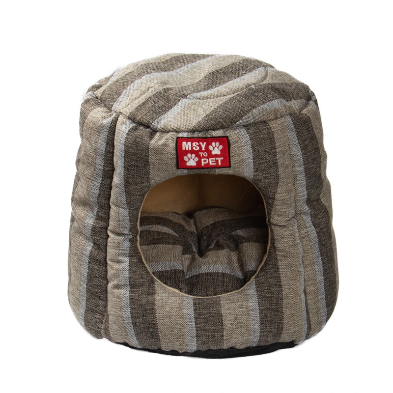 Creative Doggie Cartoon Style Semi-Enclosed Pet House Bed