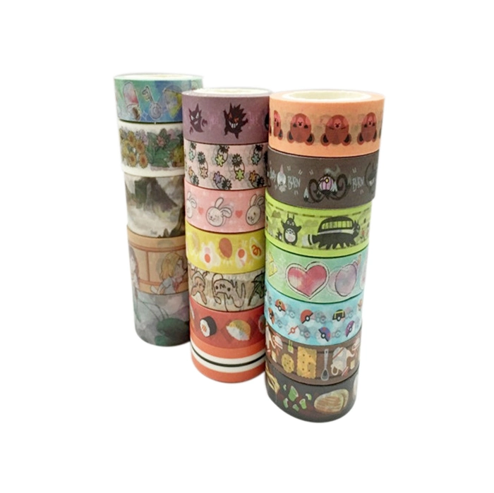 Gift Box Packing Cute Cartoon Washi Paper Tape Set Factory