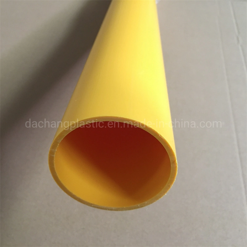 Thick Yellow Polypropylene PP Plastic Extrusion Tube Pipe for Road Marking Snow Poles 76mm Outer Diameter