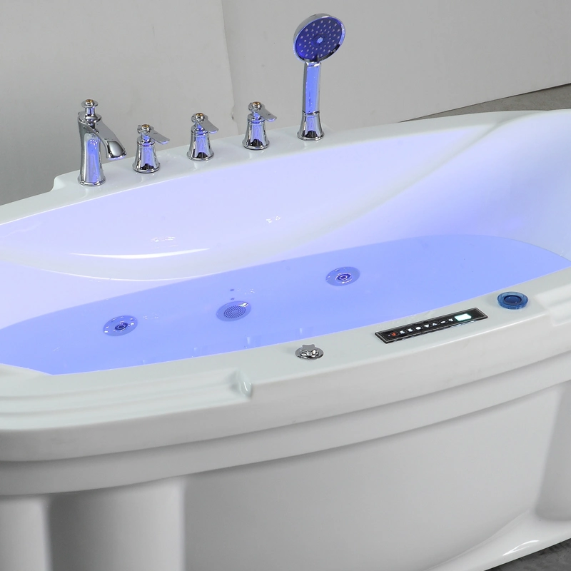 Big Size Air Massage Freestanding Netherlands Oval Shaped Bathtub