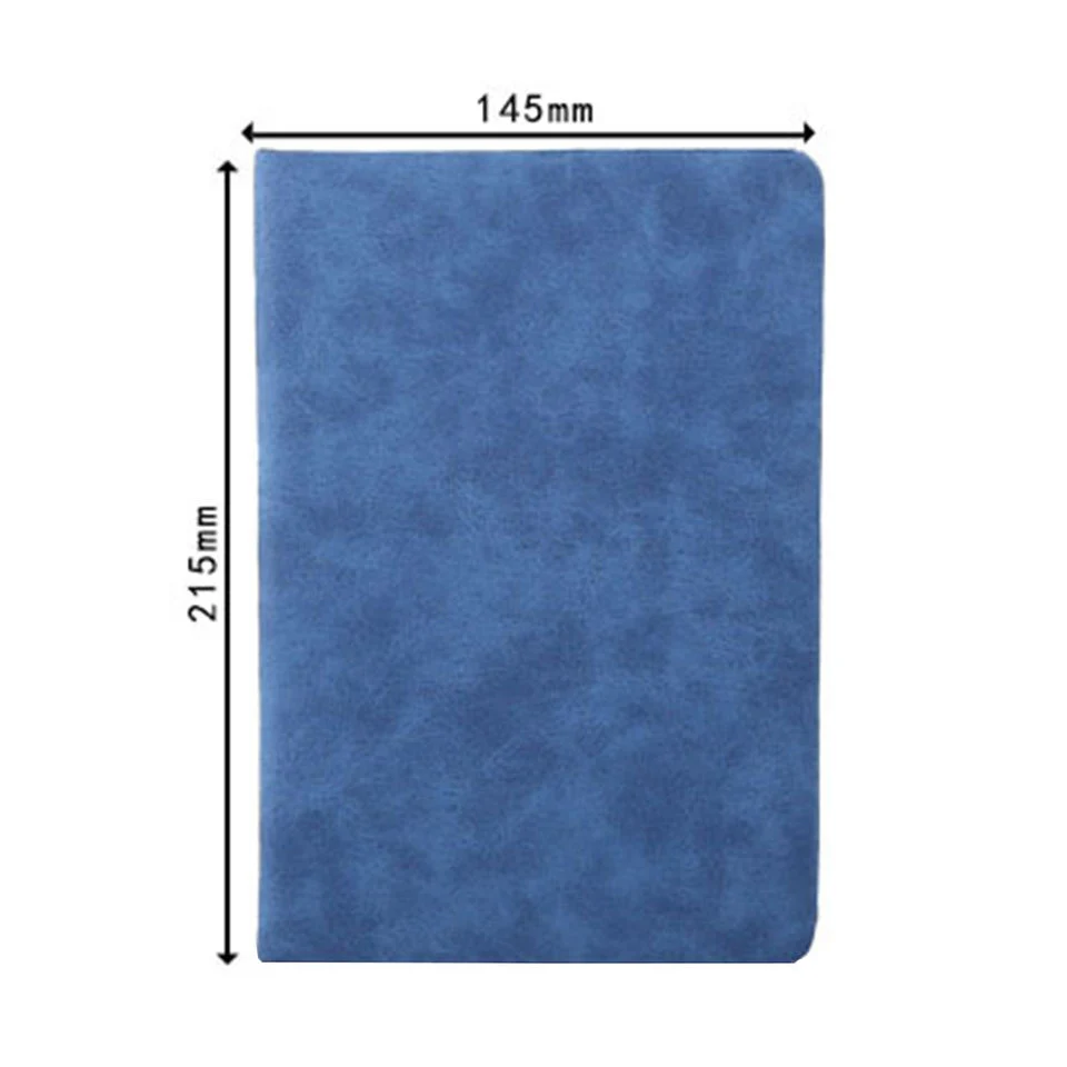 Customizable Promotion Custom Emboss Logo PU Leather Soft Cover Notebook