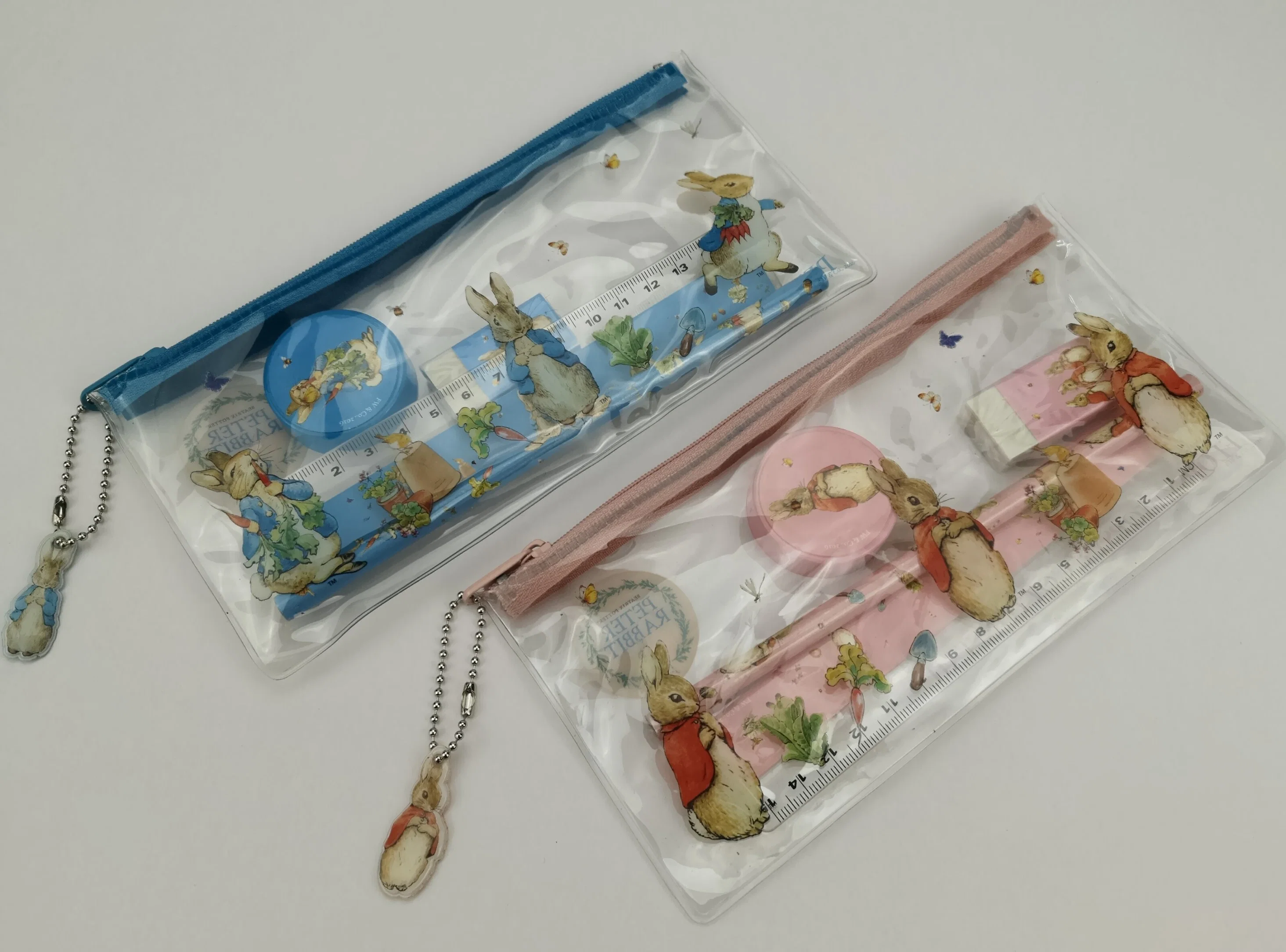 Custom Small PVC Stationery Makeup Pencil Packaging Zip Lock Pouch Jewelry Plastic Zipper Bag PVC Zipper Bags