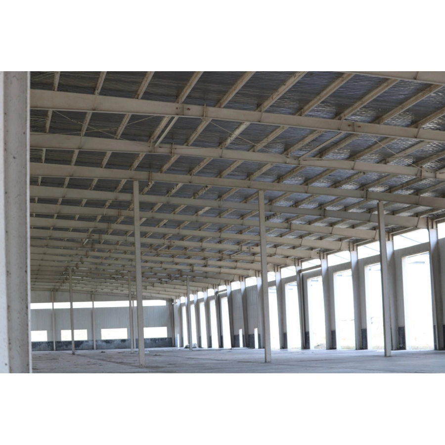 White Steel Sheet Roof Wall Prefabricated Warehouse Buildings