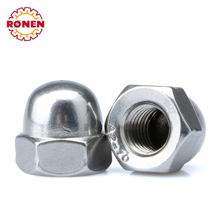 Stainless Steel Wooden Furniture Screws Insert Ball Flat Cap Nut