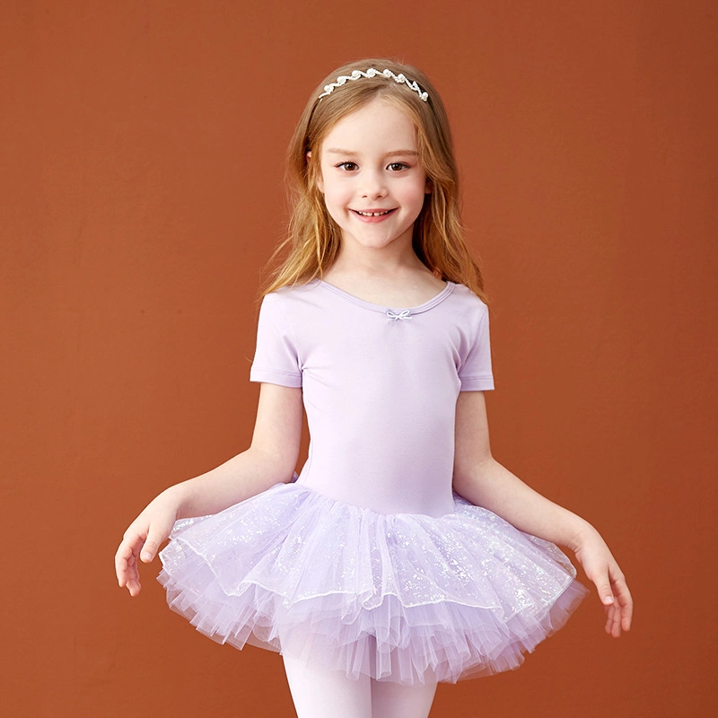 Ropa de entrenamiento de verano para niños, ropa de ballet para niñas