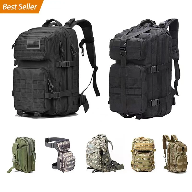 Jinteng Provide Security Molle Outdoor Sport Bags Tactical Gears Camping Hiking Travel Combat Camouflage 25L Backpacks