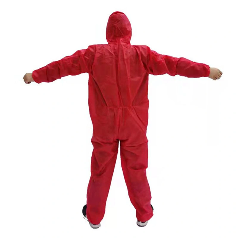 Type 5/6 White SMS Safety Workwear Coveralls Breathable Protective Clothing