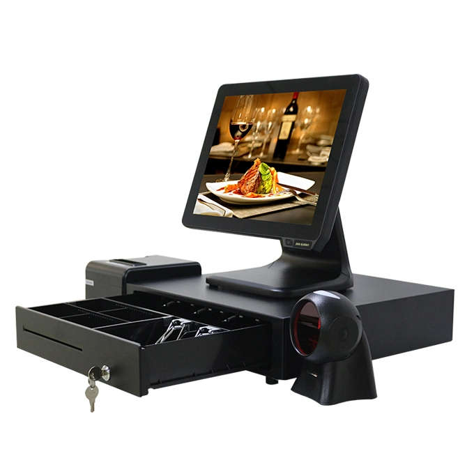 15inch All in One Touch POS Terminal with Kingston SSD128g or HDD500g