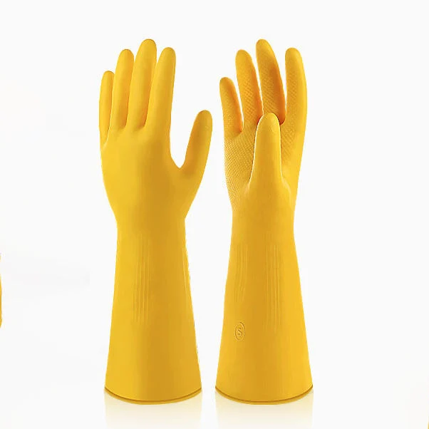 Cocina lavar platos Guantes de limpieza Guantes de látex de goma impermeable