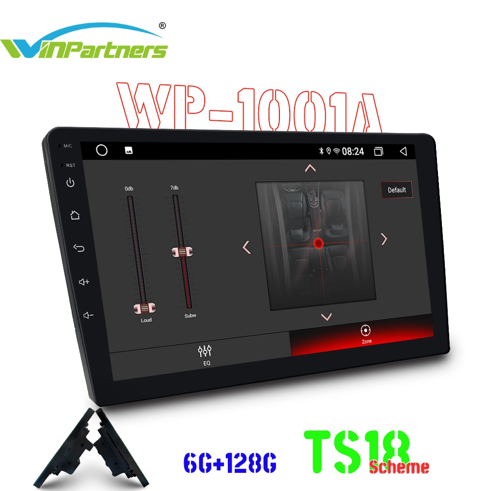 6g+128g de 10 pulgadas, todos en un equipo Android Auto Audio MP5 Player Android Wp1001A