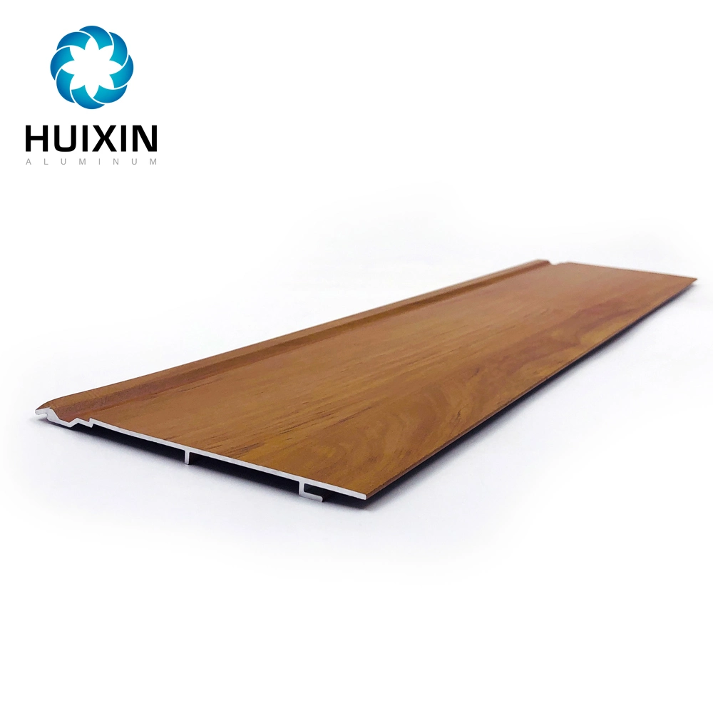 Metal Suspended Decorative Wood Grain Aluminum Baffle Ceiling