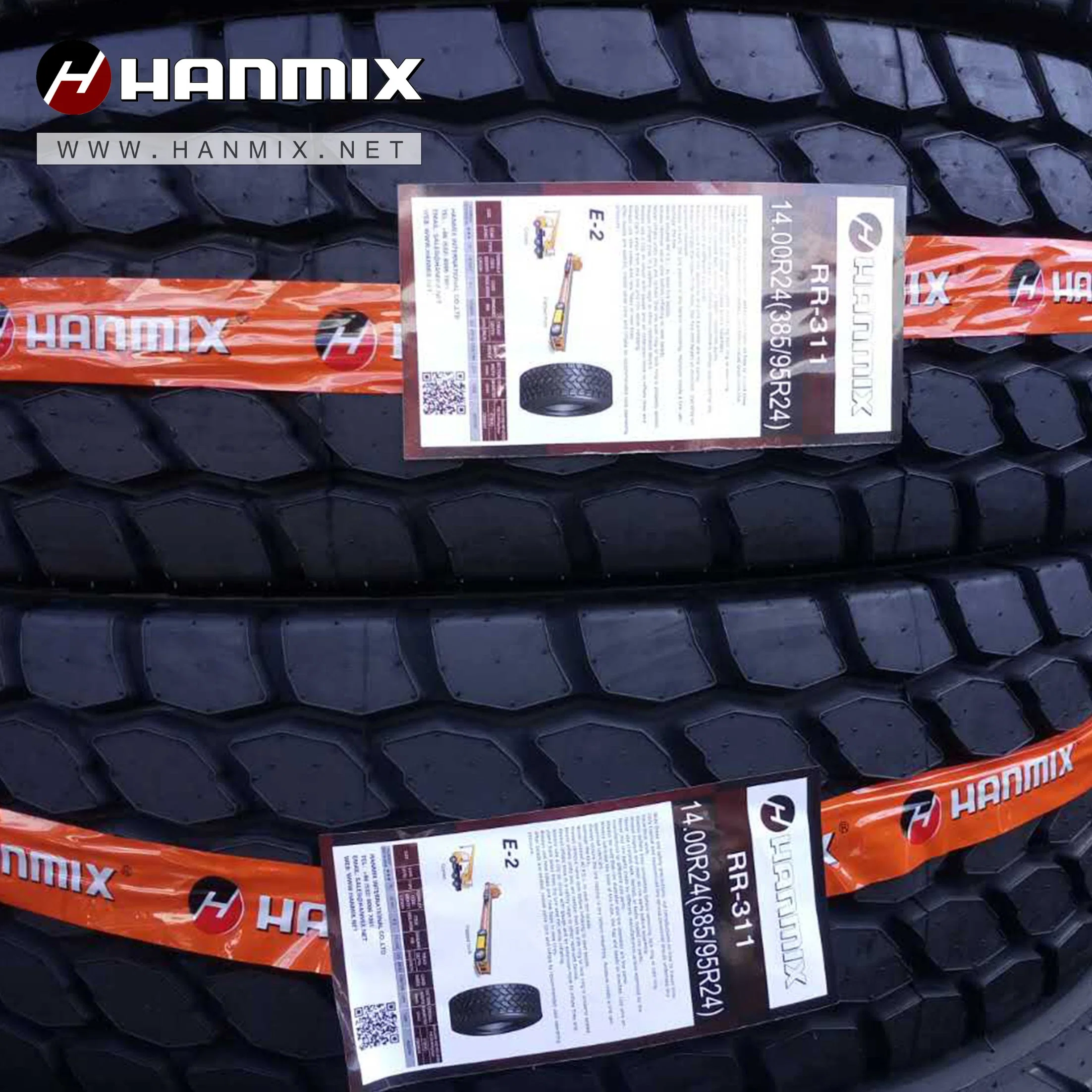 Off-The-Road Hanmix neumático radial de la agricultura Ind grúas, rescate de incendios de neumáticos neumáticos OTR E2/L2 E3/L3 E4/L4 14.00R24 14R25 16r25 OTR